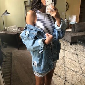 Distressed Jean Jacket